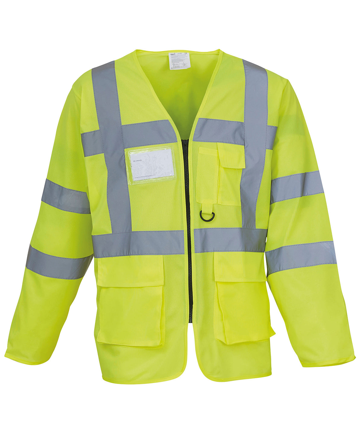 Yoko Hi-vis executive long sleeve waistcoat, lifestyle photo