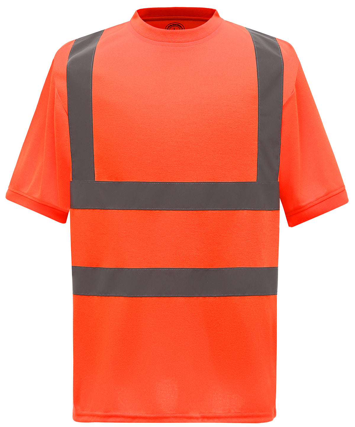 Yoko Hi-vis short sleeve t-shirt in Orange, front view