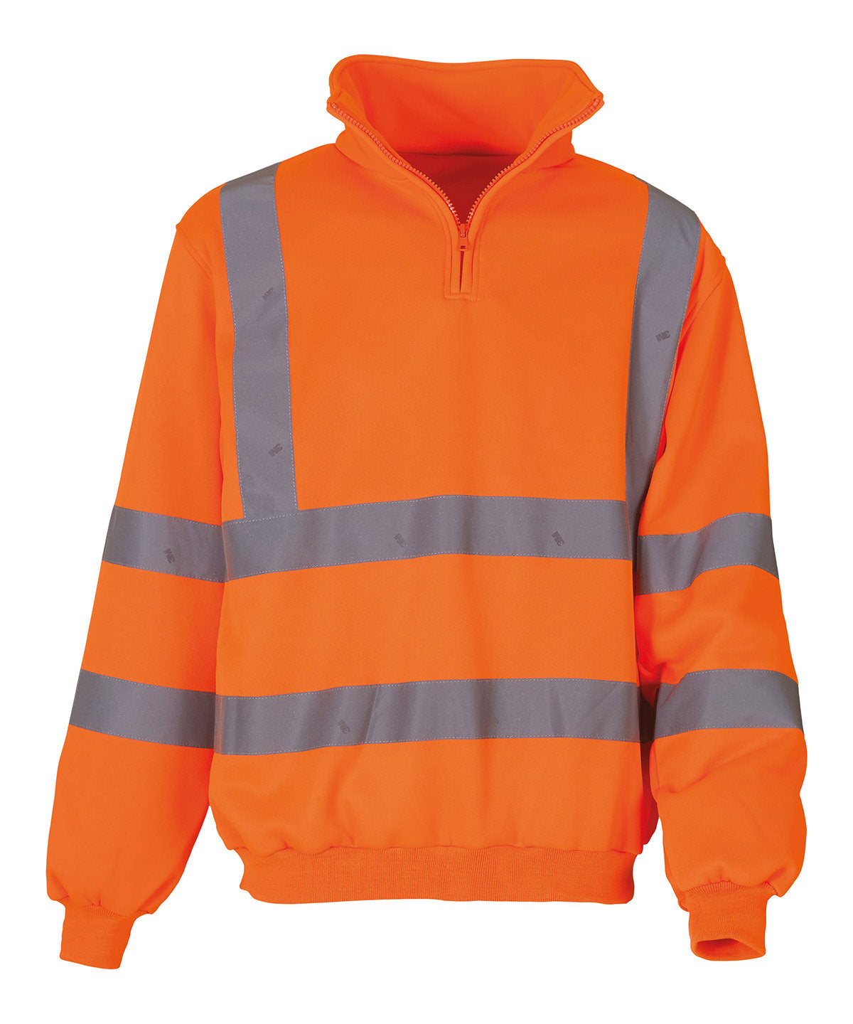 Yoko Hi-vis ¼ zip sweatshirt, lifestyle photo