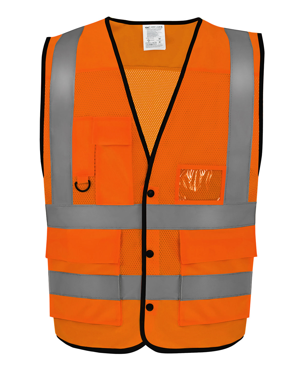 Yoko Hi-vis superior open mesh button waistcoat, lifestyle photo