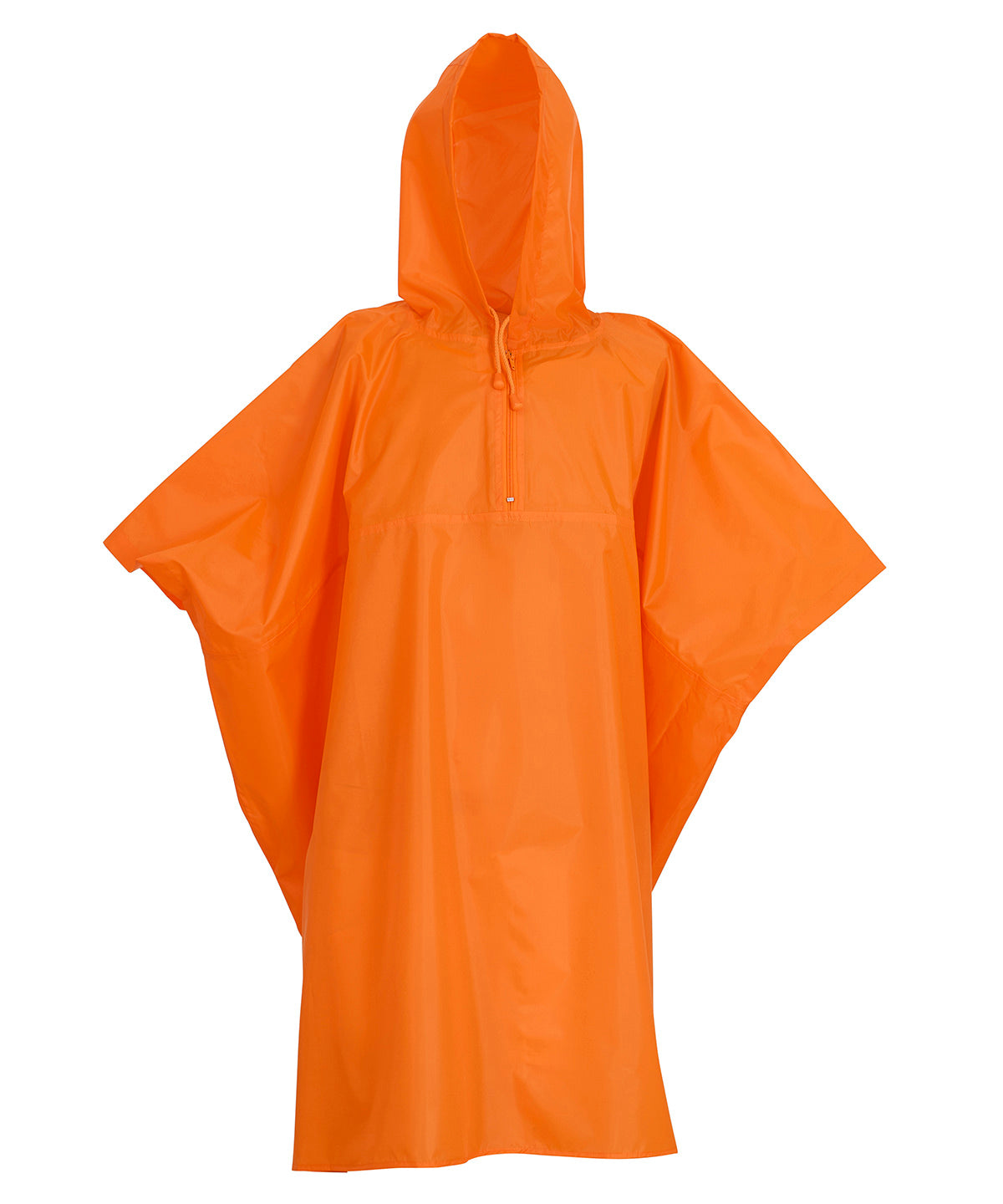 Yoko Promo poncho in Orange, front view