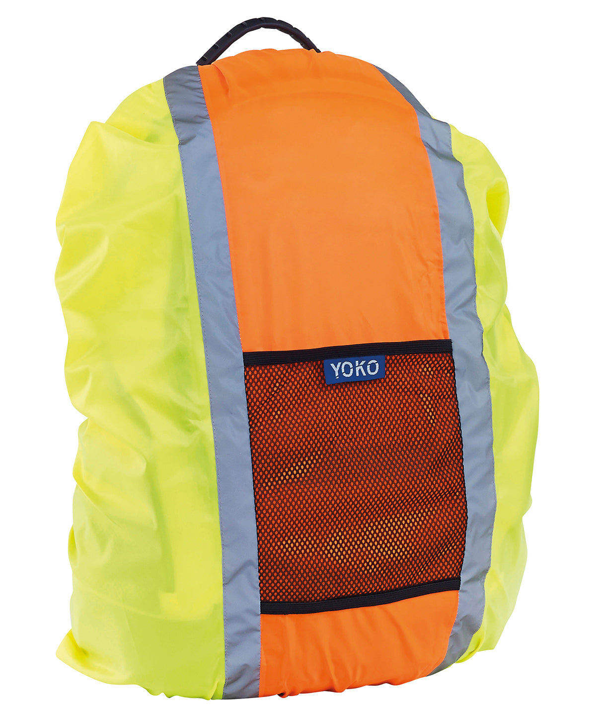 Yoko Hi-vis rucksack cover, lifestyle photo