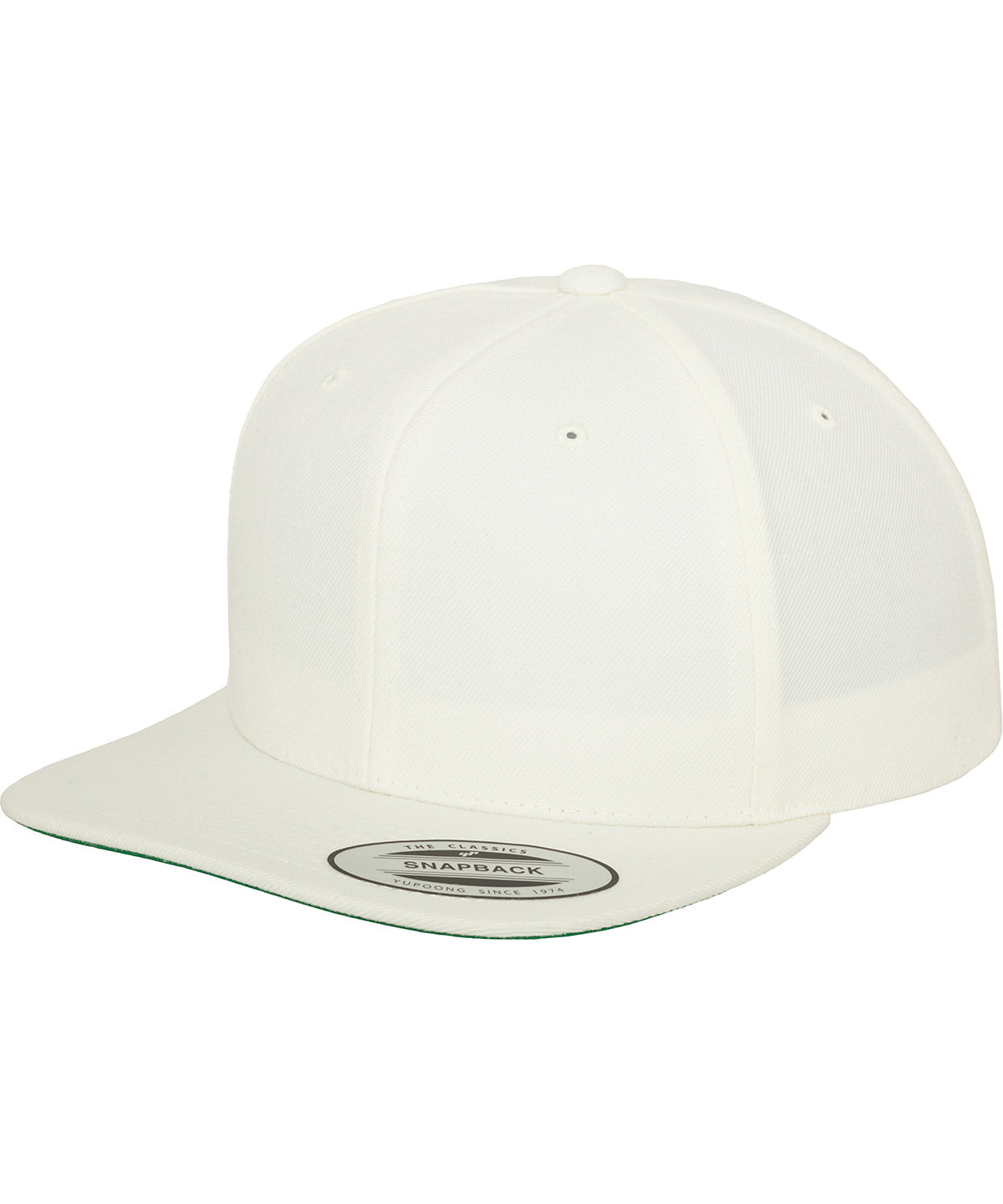 Flexfit by Yupoong The classic snapback in Natural, front view