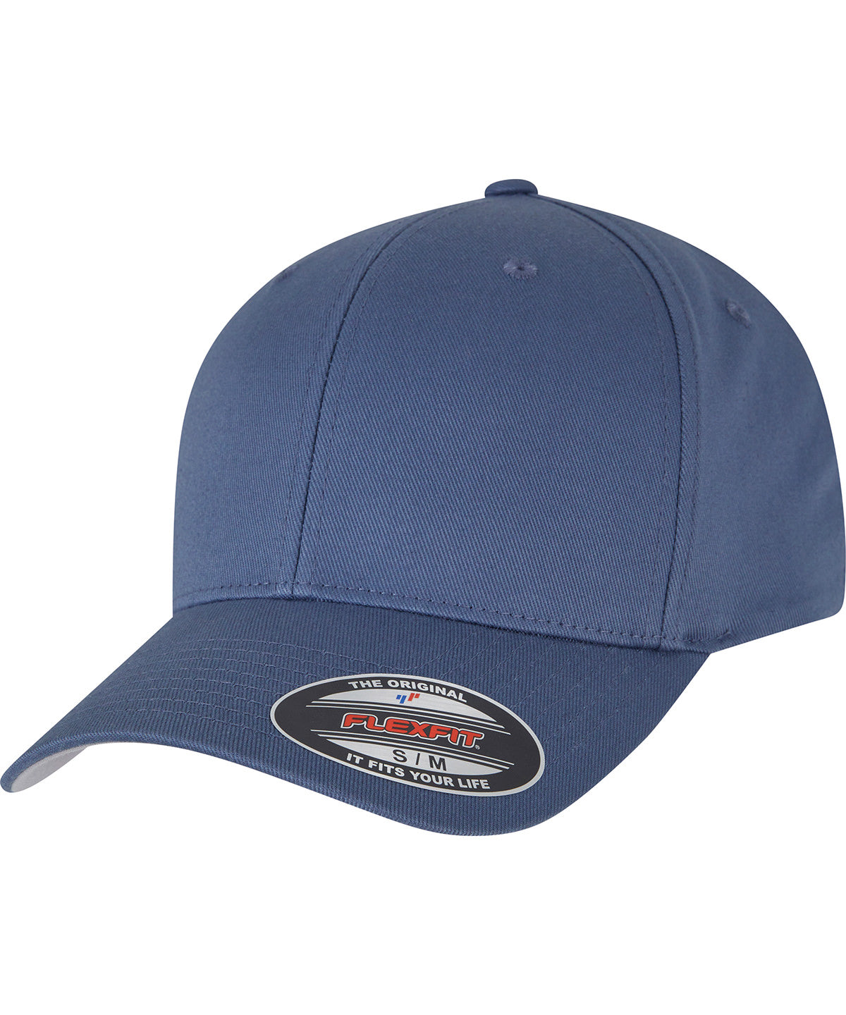 Flexfit by Yupoong Flexfit fitted baseball cap in China Blue, front view