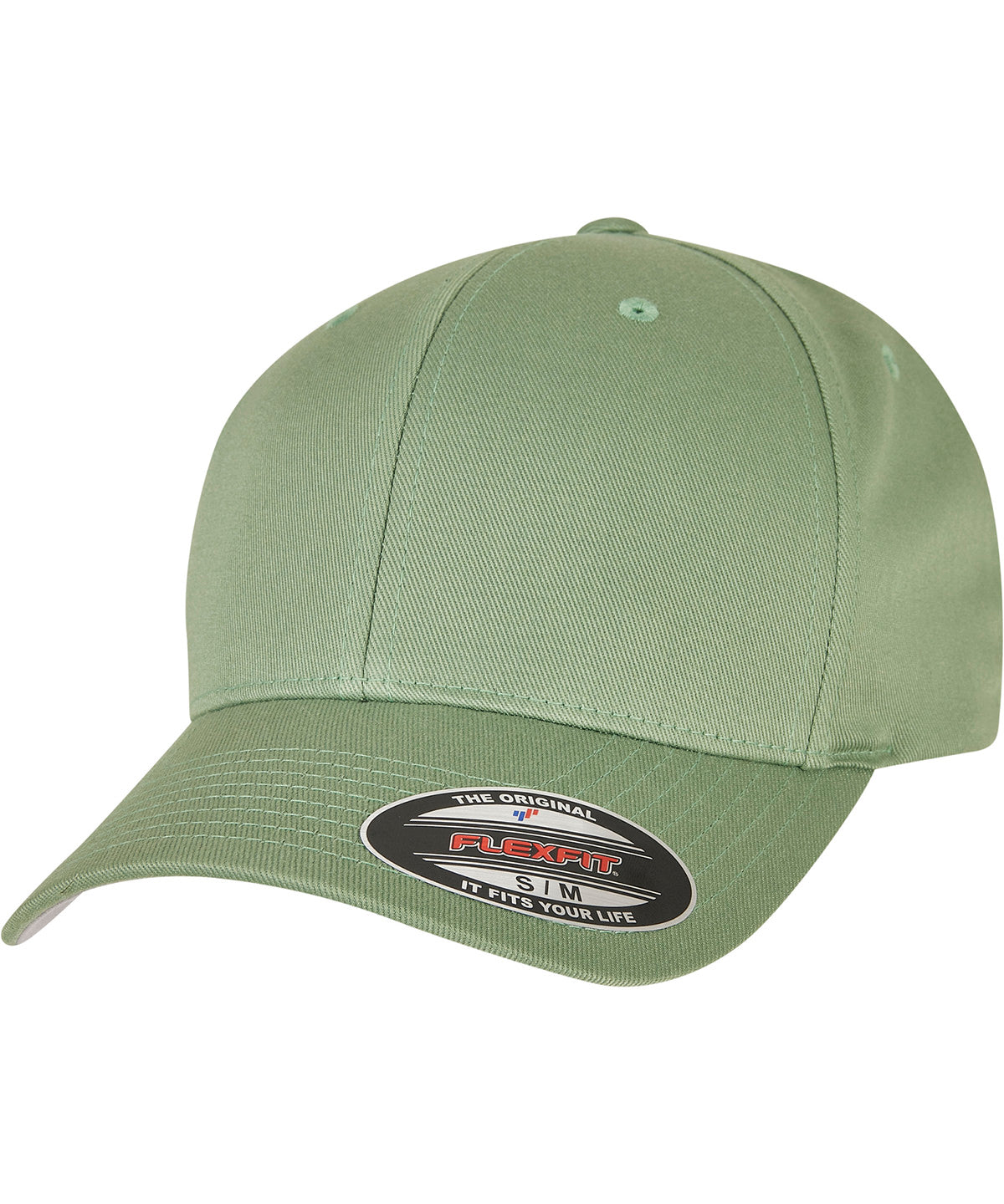 Flexfit by Yupoong Flexfit fitted baseball cap in Dark Leaf Green, front view