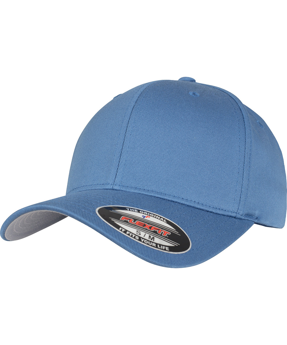 Flexfit by Yupoong Flexfit fitted baseball cap in Slate Blue, front view