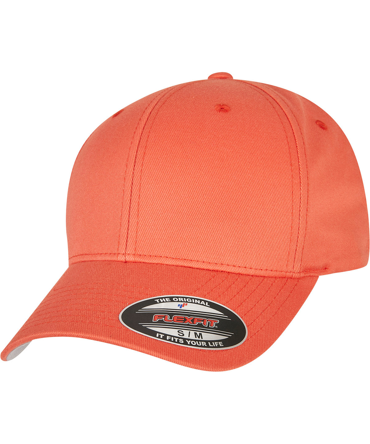 Flexfit by Yupoong Flexfit fitted baseball cap in Spicy Orange, front view