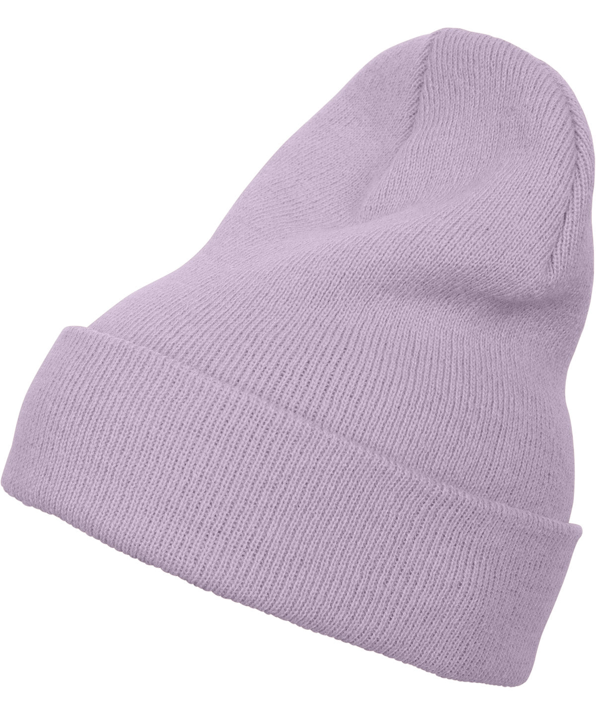 Flexfit by Yupoong Heavyweight long beanie in Lilac, front view