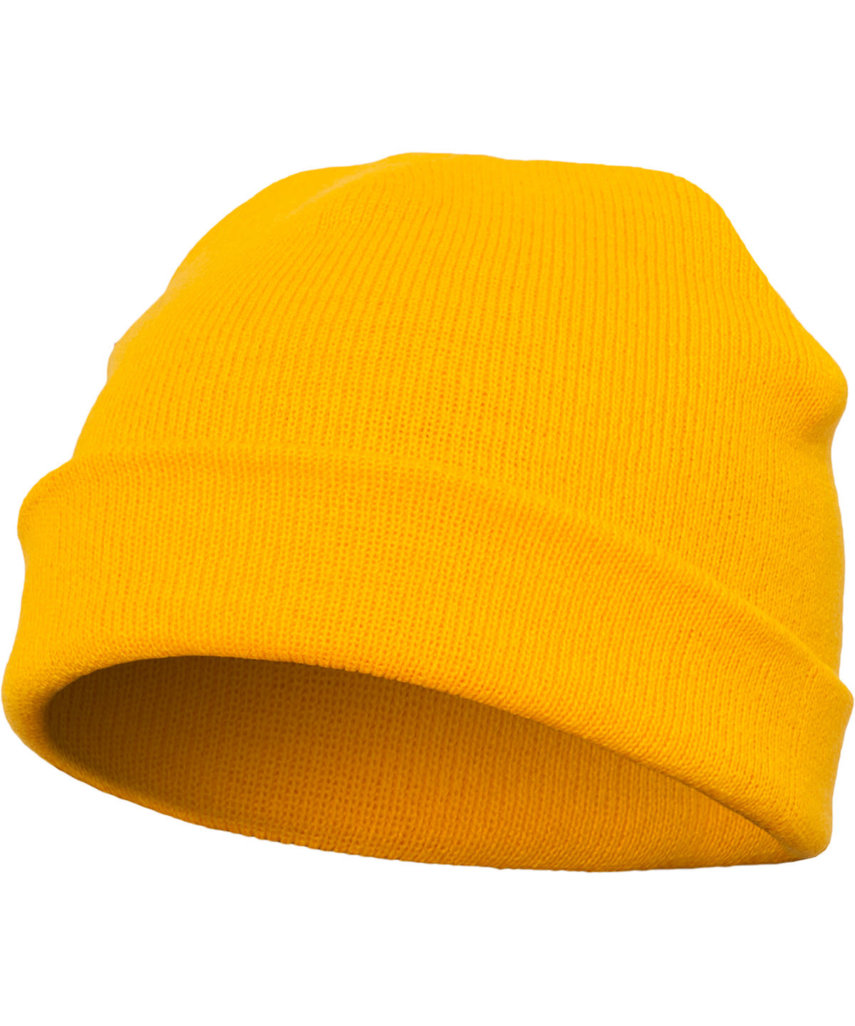 Flexfit by Yupoong Heavyweight beanie in Gold, front view