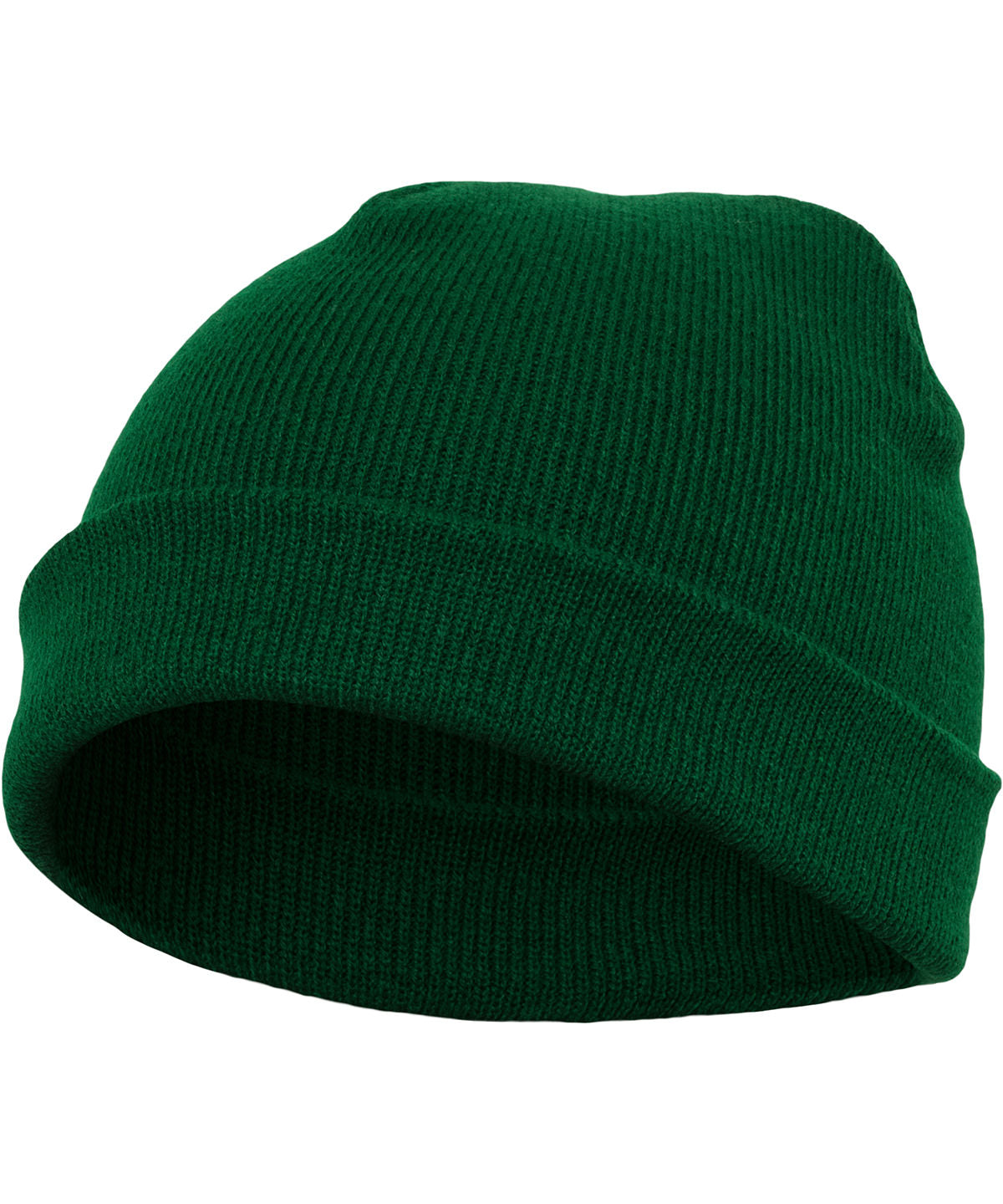 Flexfit by Yupoong Heavyweight beanie in Spruce, front view