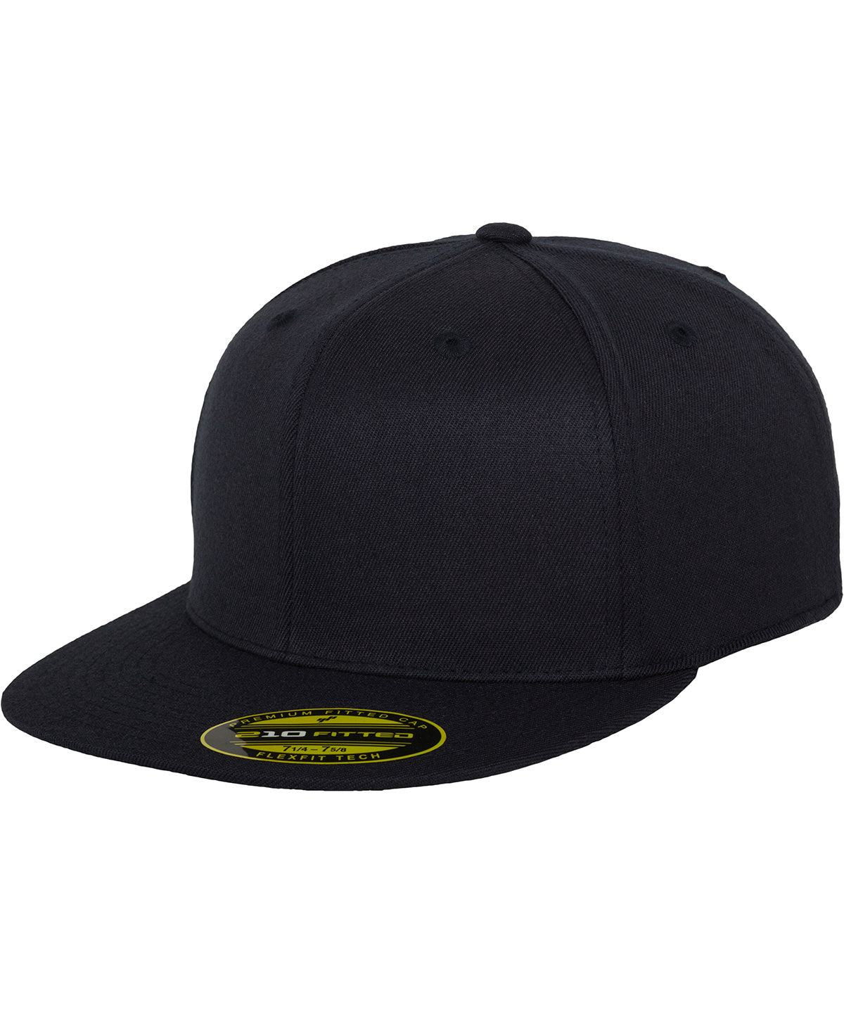 Flexfit by Yupoong Premium 210 fitted cap in Dark Navy, front view