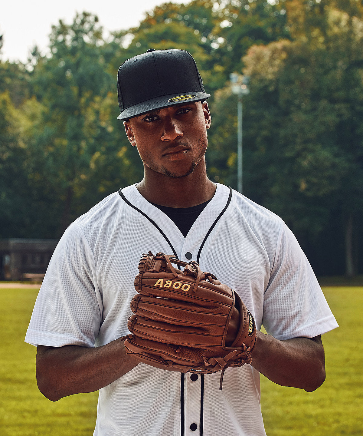 Flexfit by Yupoong Premium 210 fitted cap, lifestyle photo