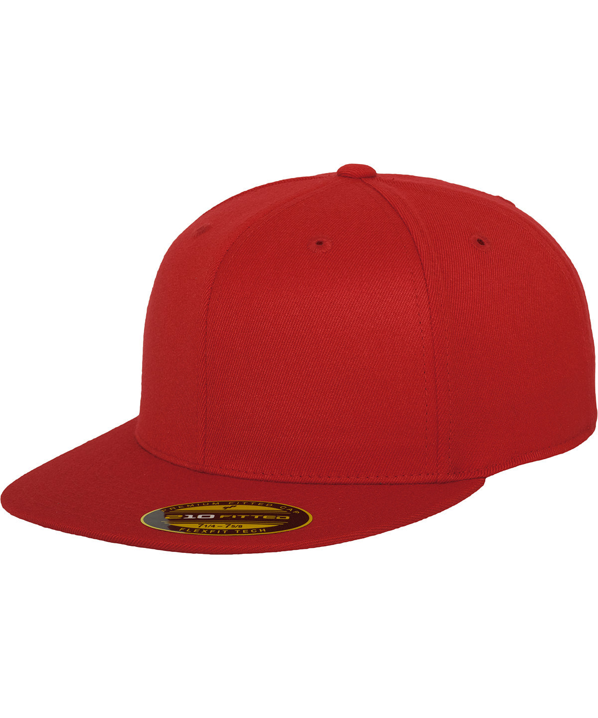 Flexfit by Yupoong Premium 210 fitted cap in Red, front view
