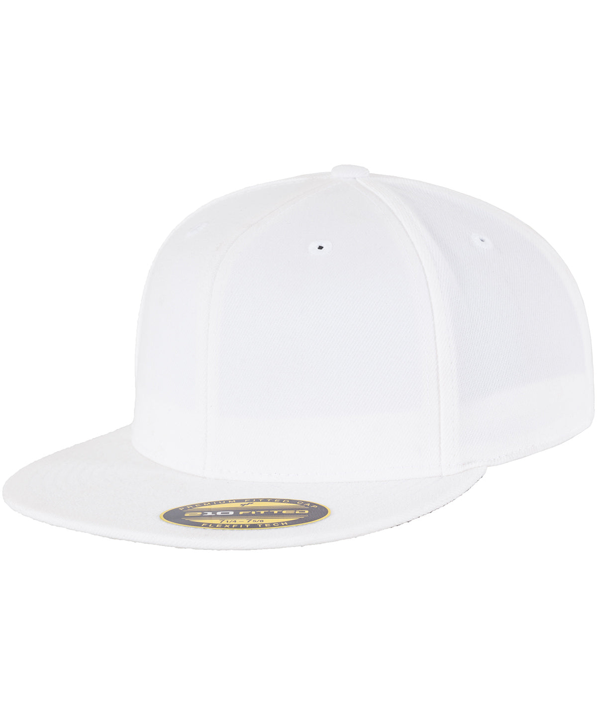 Flexfit by Yupoong Premium 210 fitted cap in White, front view