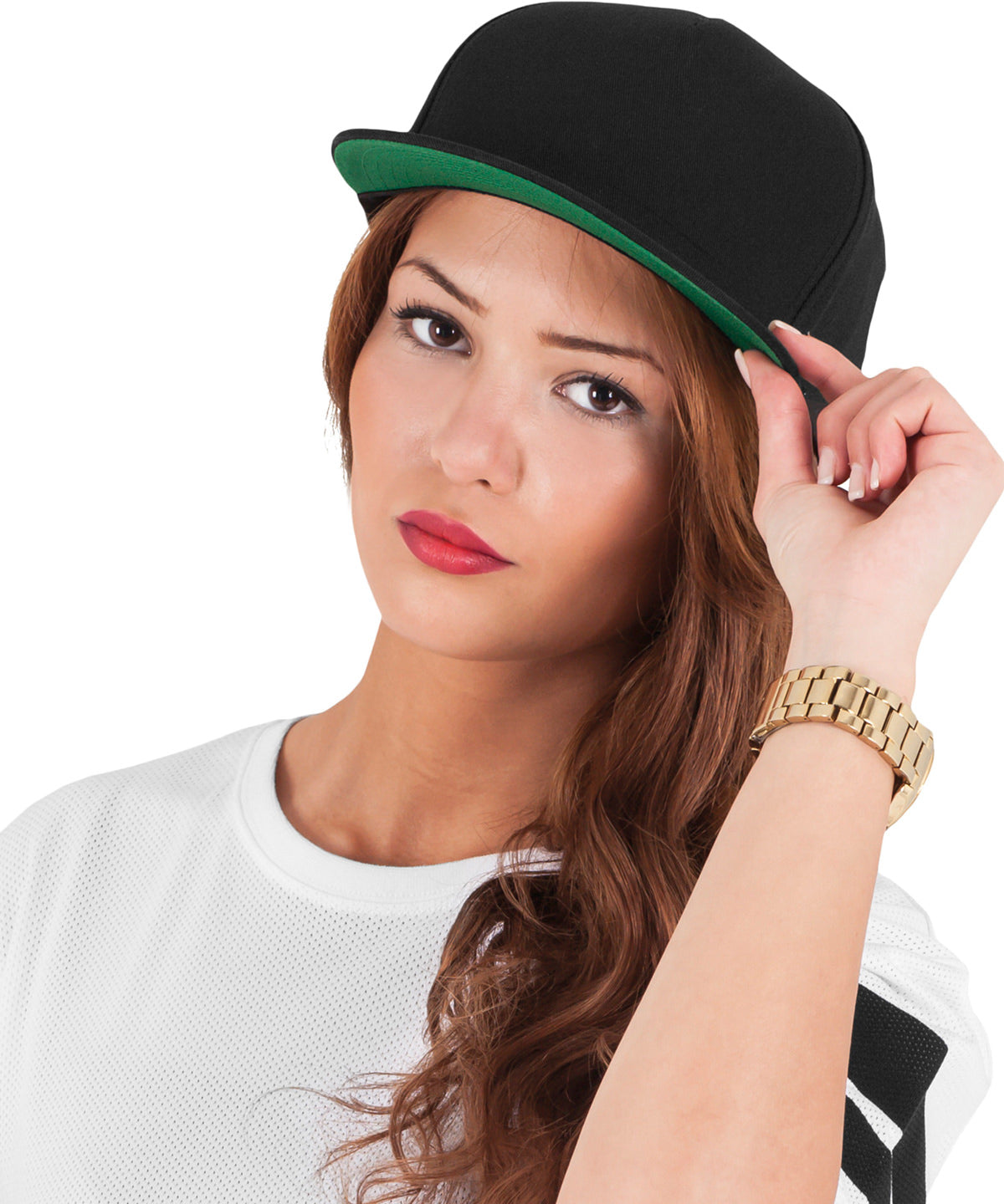 Flexfit by Yupoong Classic 5-panel snapback, lifestyle photo