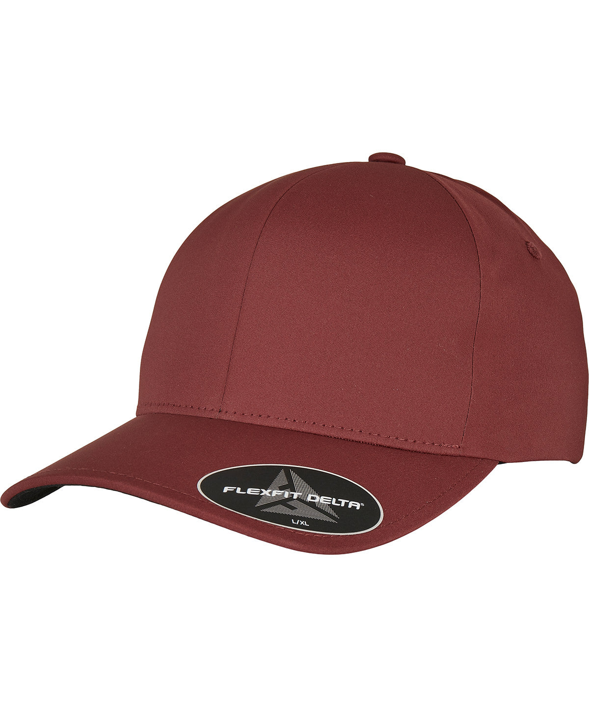 Flexfit by Yupoong Flexfit Delta cap in Maroon, front view