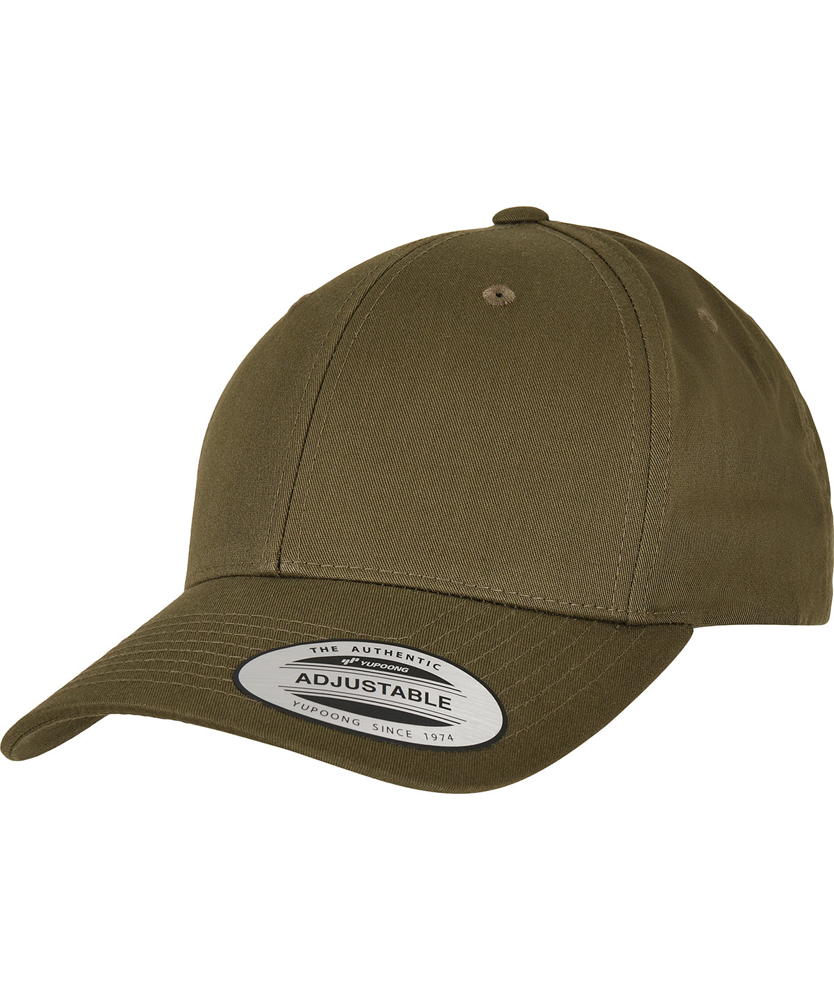 Flexfit by Yupoong Curved classic snapback (7706) in Buck, front view