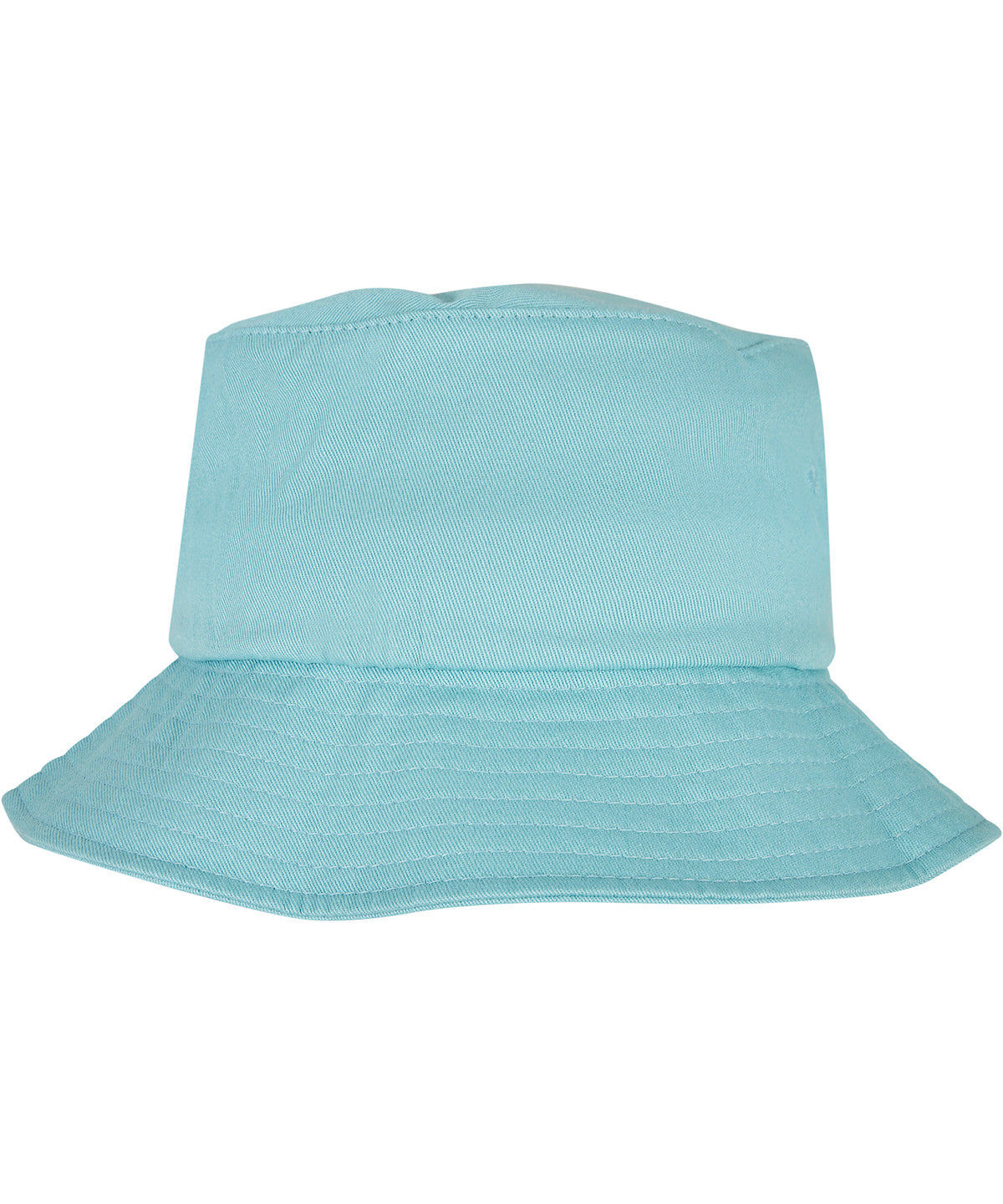 Flexfit by Yupoong Flexfit cotton twill bucket hat in Air Blue, front view