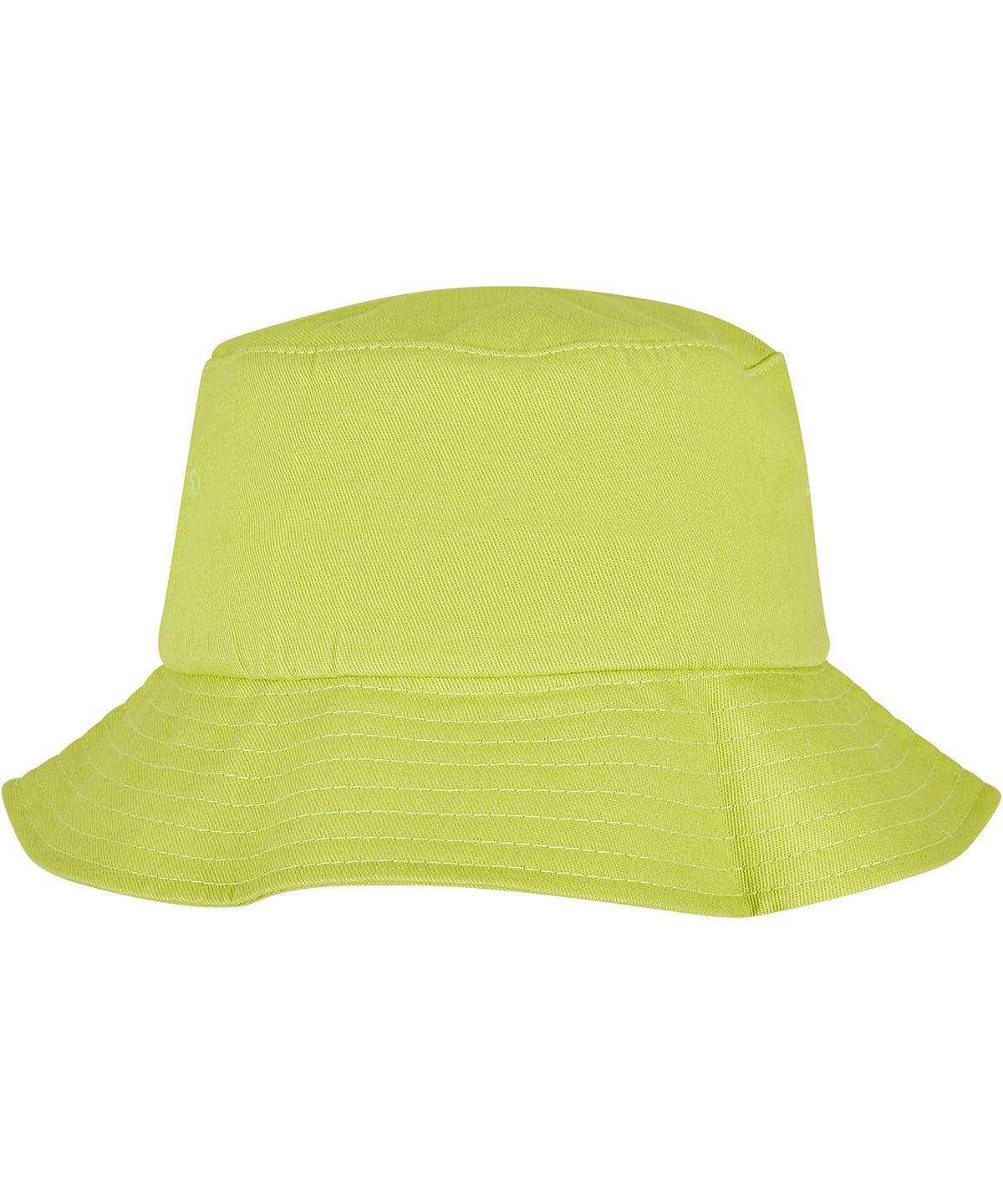 Flexfit by Yupoong Flexfit cotton twill bucket hat in Green Glow, front view