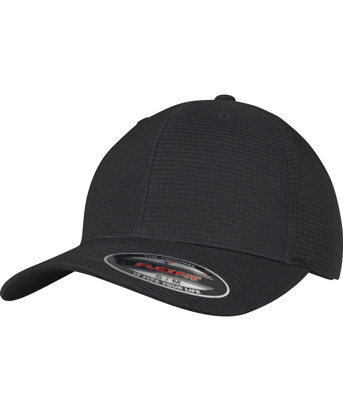 Flexfit by Yupoong Flexfit hydro-grid stretch cap in Black, lifestyle photo