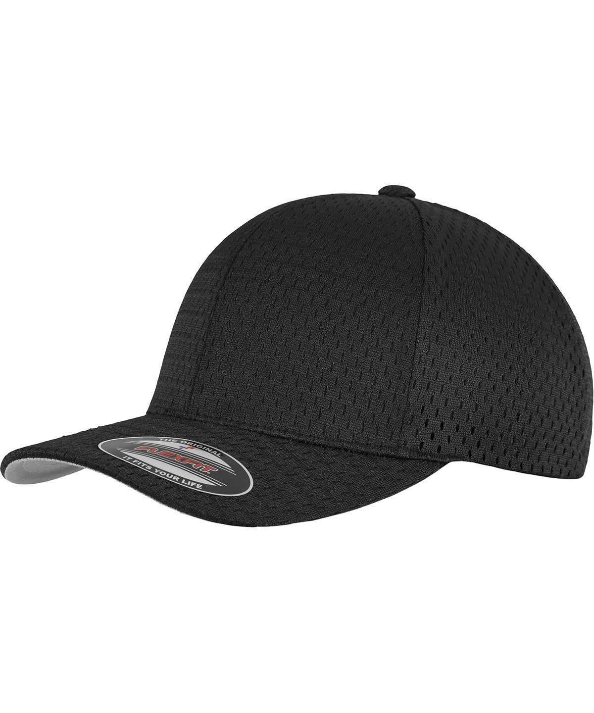 Flexfit by Yupoong Flexfit athletic mesh in Black, lifestyle photo
