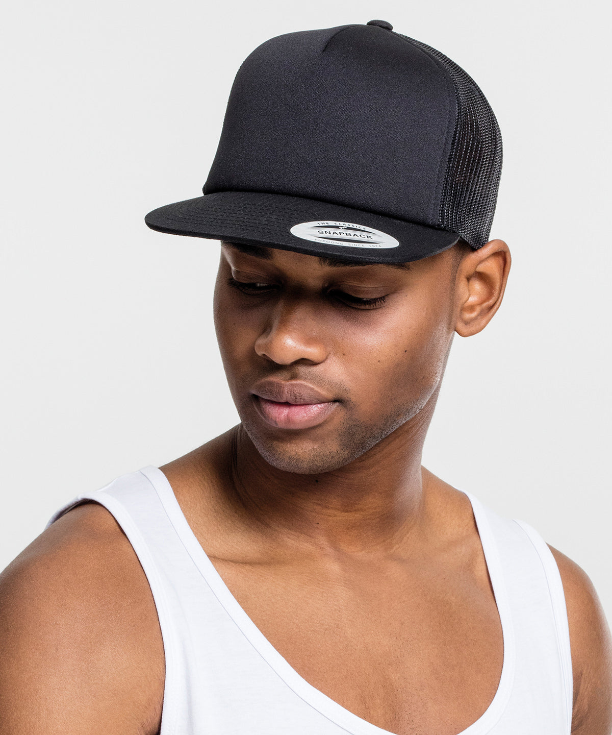 Flexfit by Yupoong Foam trucker, lifestyle photo