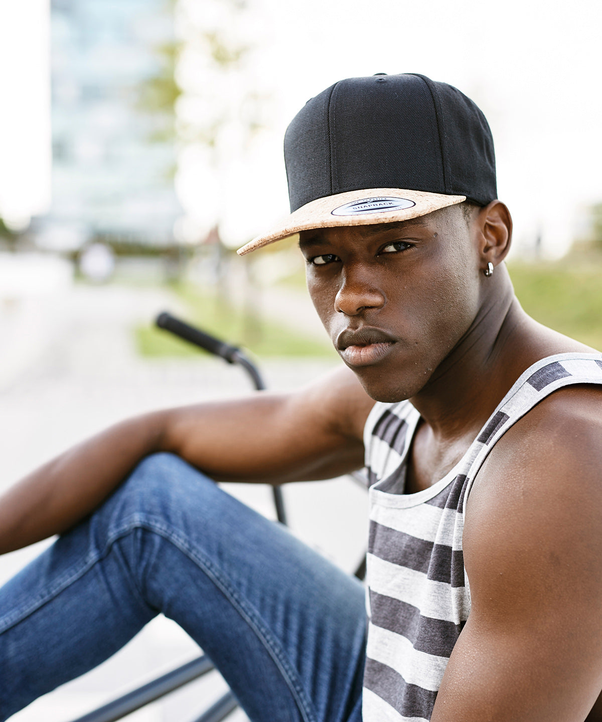 Flexfit by Yupoong Cork snapback, lifestyle photo