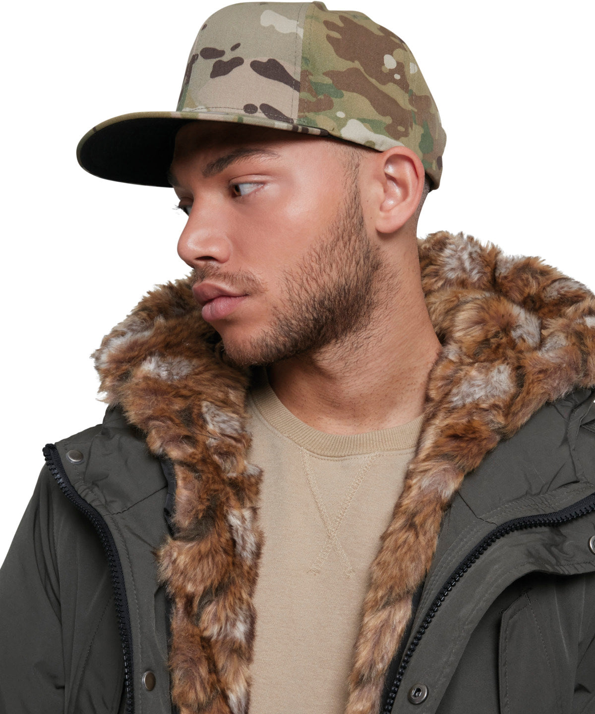 Flexfit by Yupoong Classic snapback Multicam, lifestyle photo