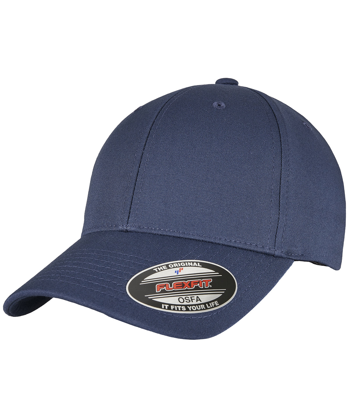 Flexfit by Yupoong Alpha shape flexfit in Dark Navy, front view