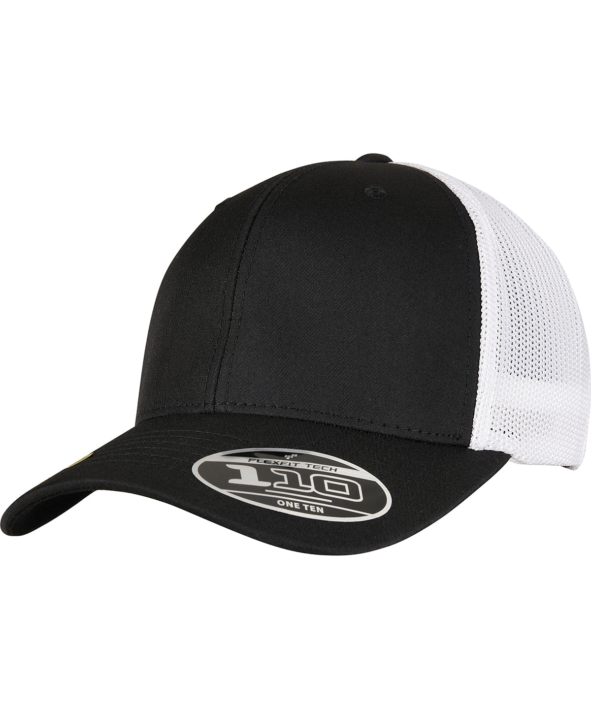 Flexfit by Yupoong Flexfit 110 recycled cap 2-tone in Black/White, front view