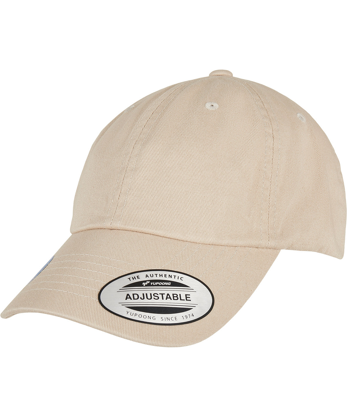 Flexfit by Yupoong Eco-wash dad cap in Oak, front view