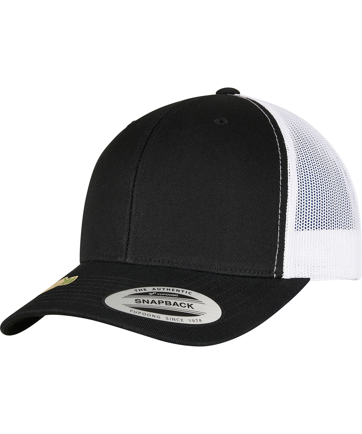 Flexfit by Yupoong YP classics recycled retro trucker cap 2-tone, lifestyle photo