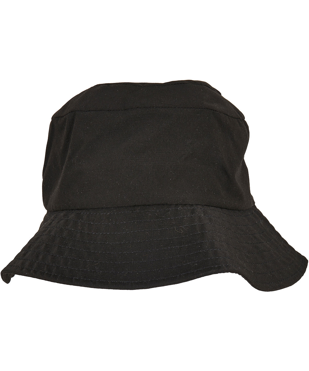Flexfit by Yupoong Elastic adjuster bucket hat in Black, front view