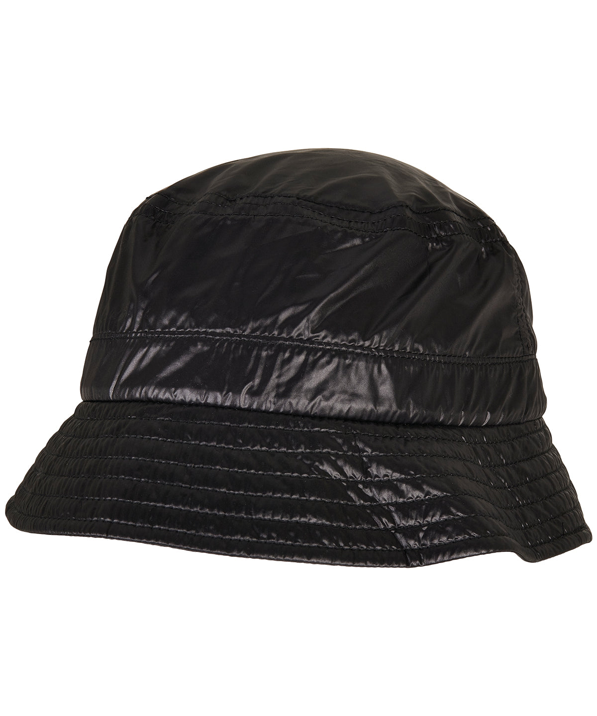 Flexfit by Yupoong Light nylon bucket hat in Black, lifestyle photo