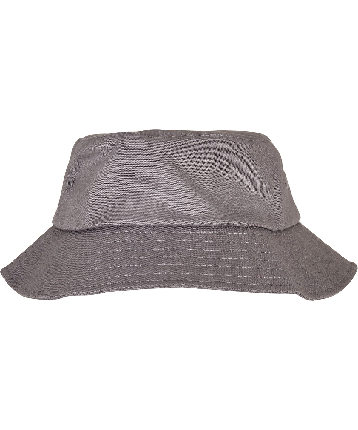 Flexfit by Yupoong Kids Flexfit cotton twill bucket hat in Grey, lifestyle photo