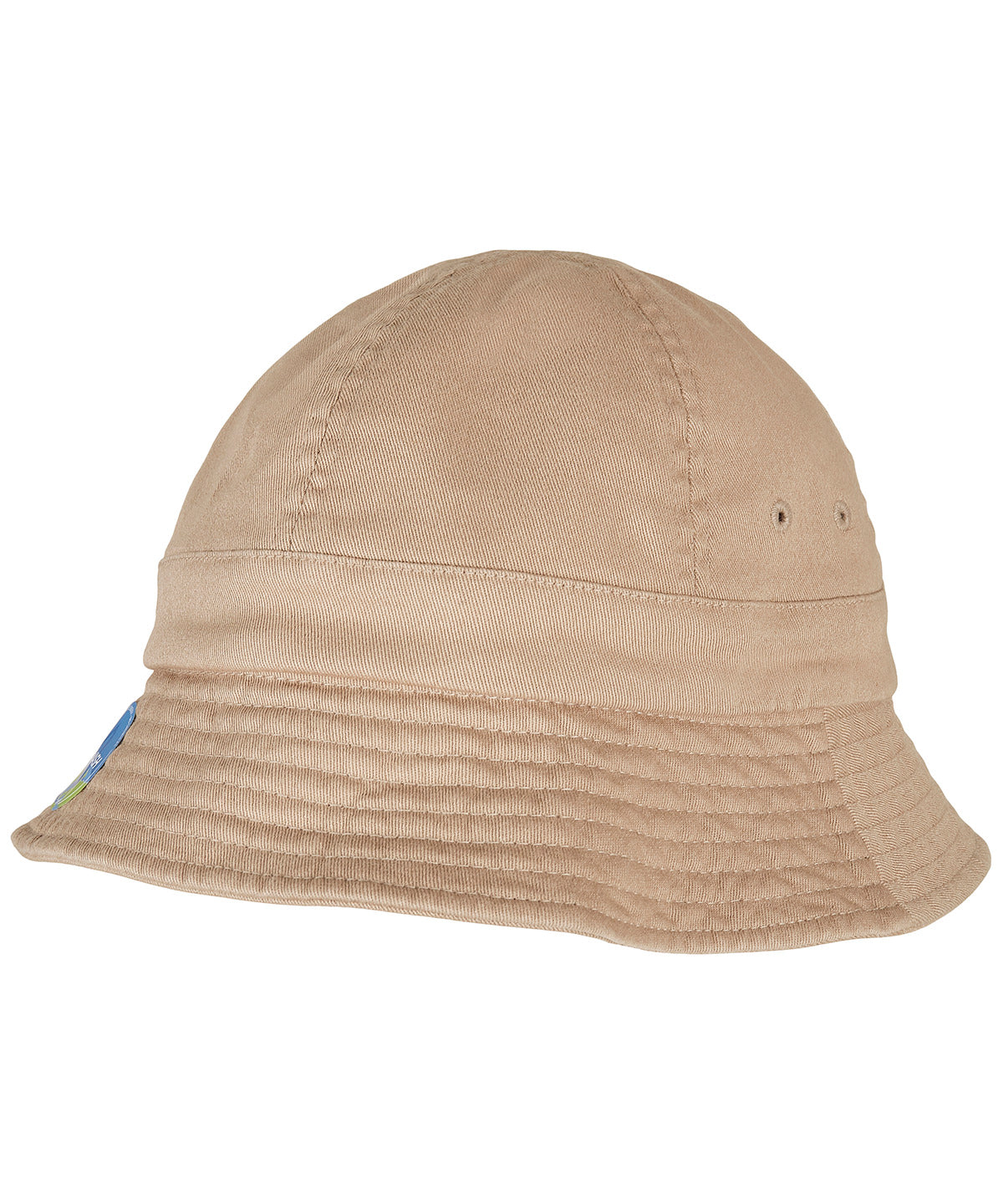 Flexfit by Yupoong Eco washing flexfit no top tennis hat in Khaki, front view