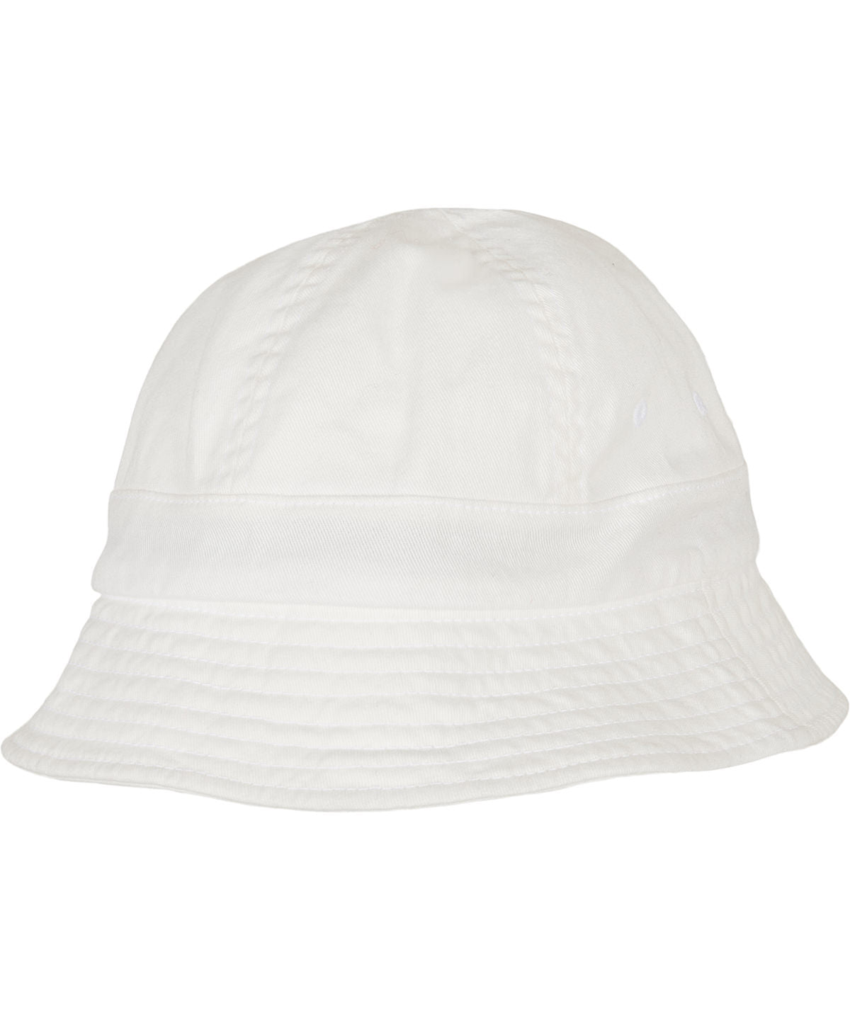 Flexfit by Yupoong Eco washing flexfit no top tennis hat in White, front view