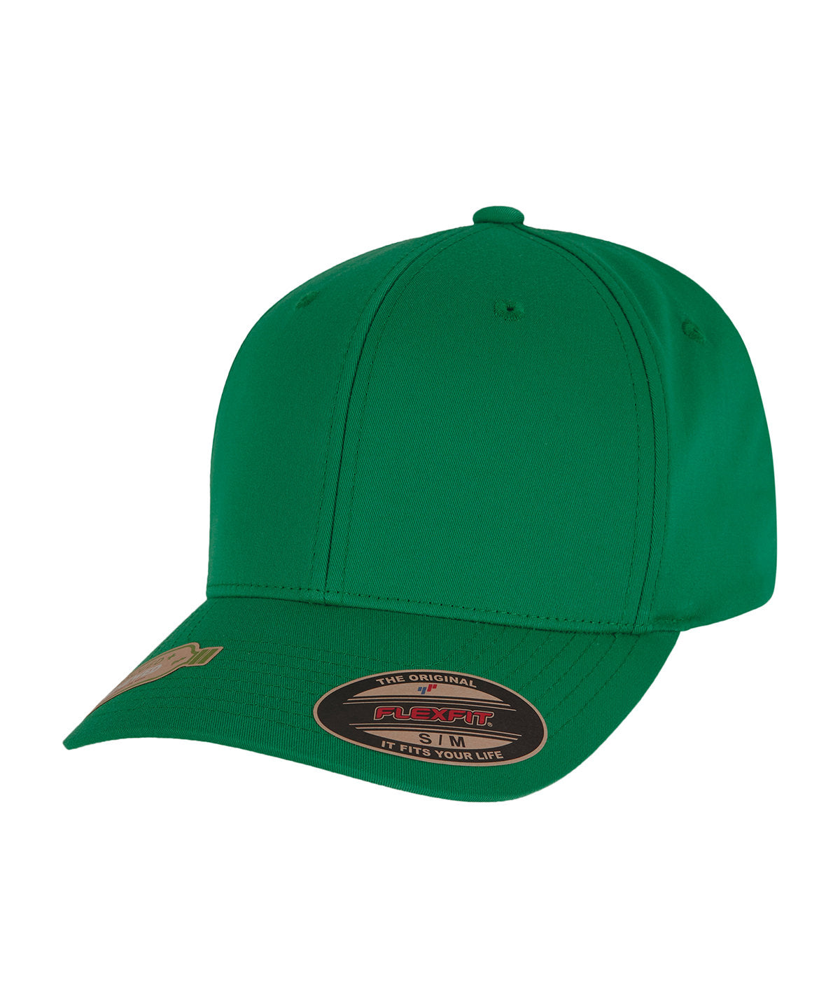 Flexfit by Yupoong Flexfit recycled polyester cap in Green, front view