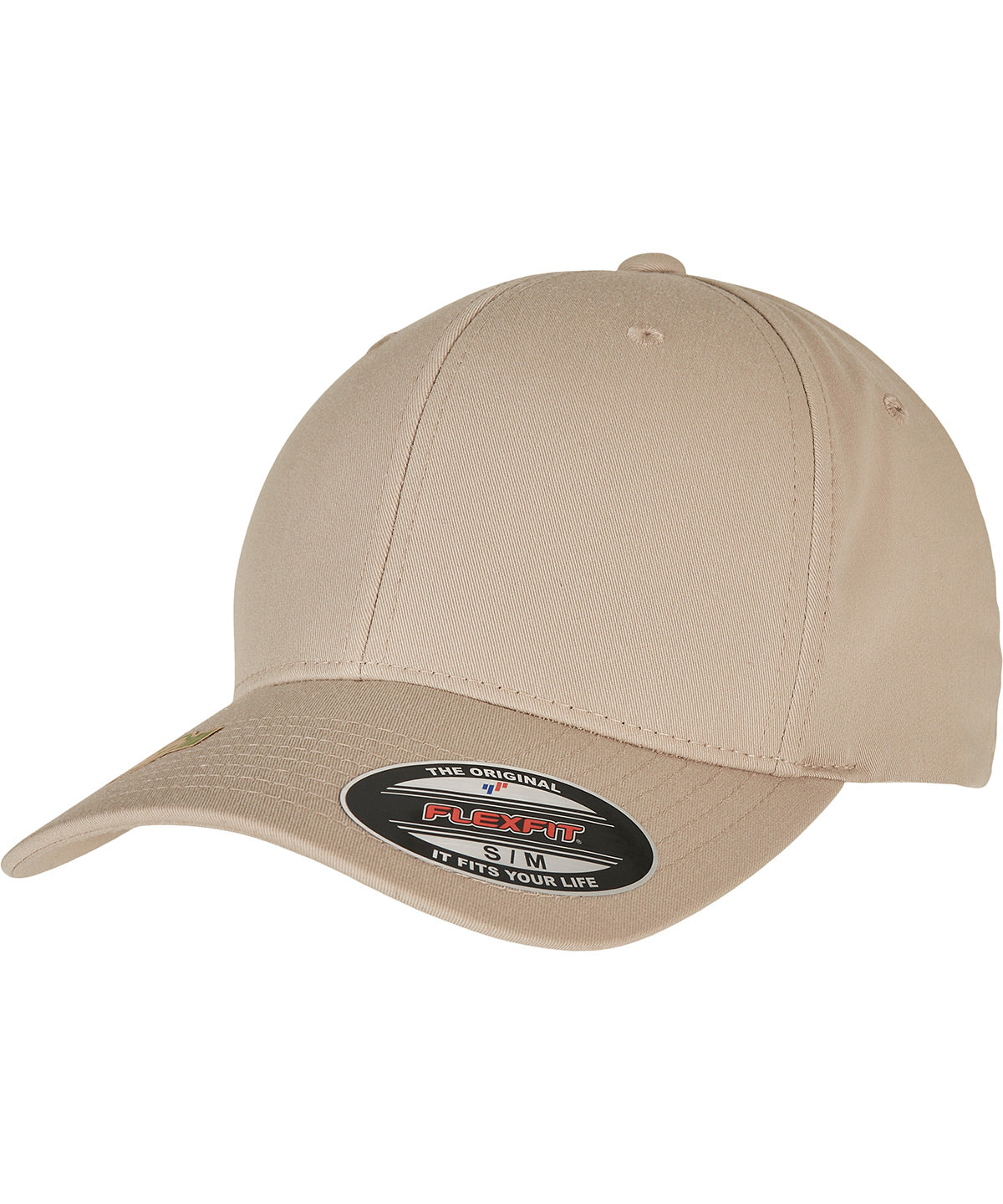 Flexfit by Yupoong Flexfit recycled polyester cap in Khaki, front view