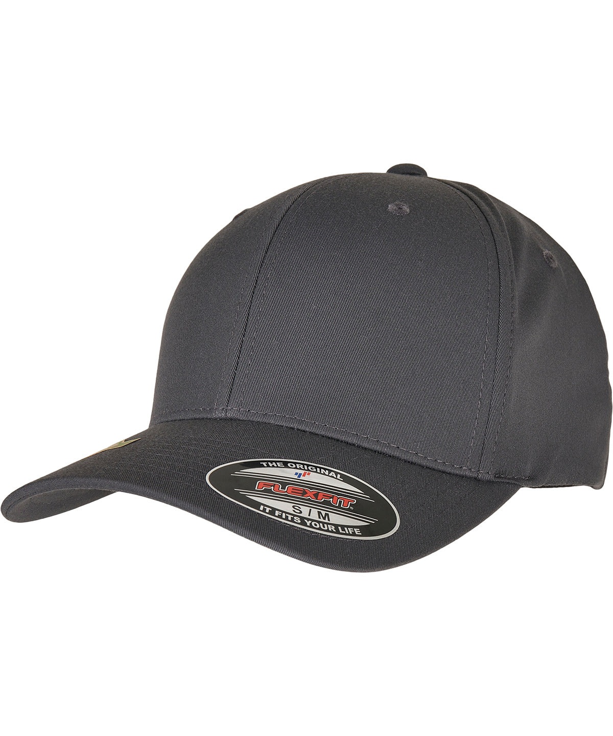 Flexfit by Yupoong Flexfit recycled polyester cap in Light Charcoal, front view