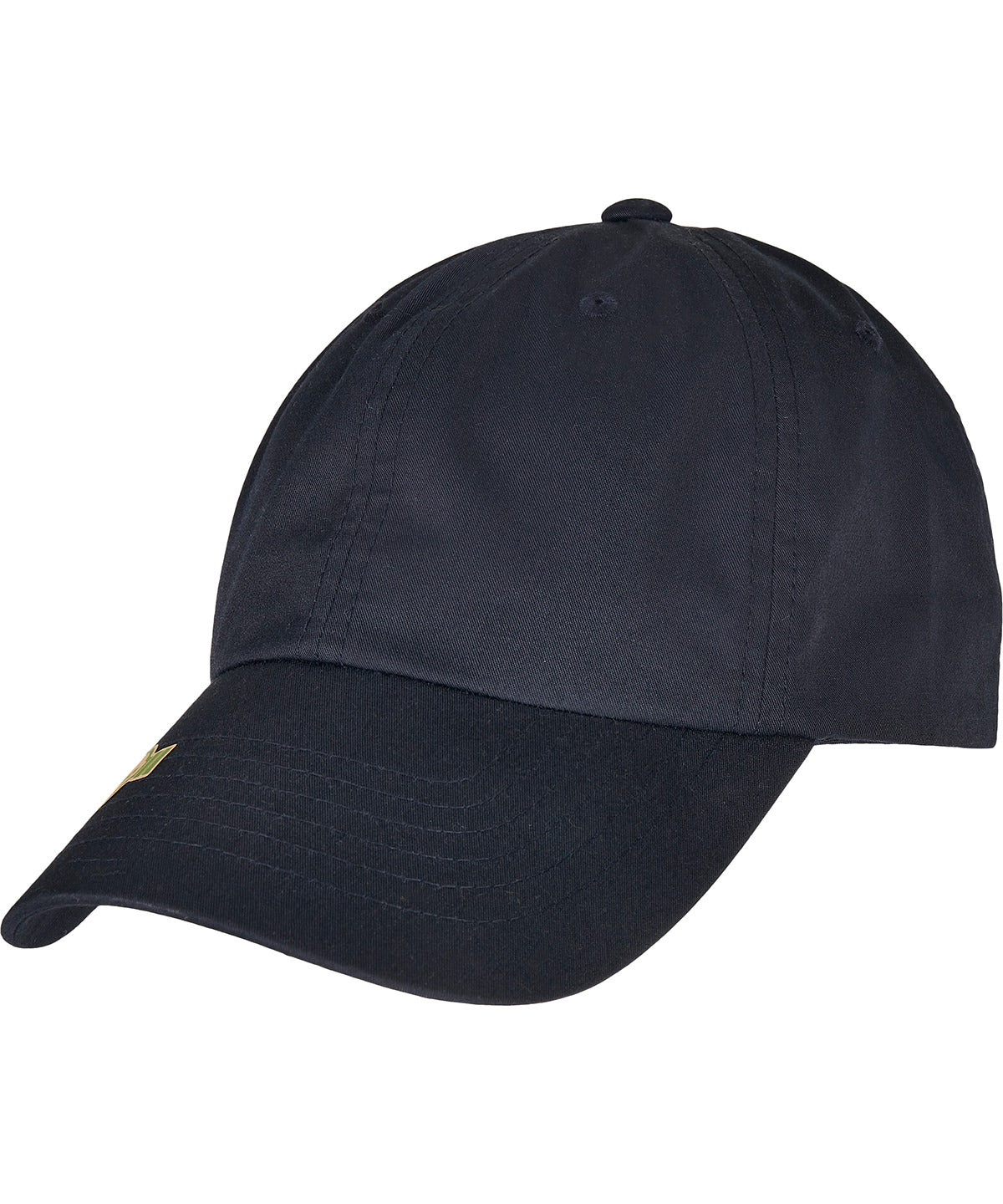Flexfit by Yupoong Recycled polyester dad cap in Navy, front view
