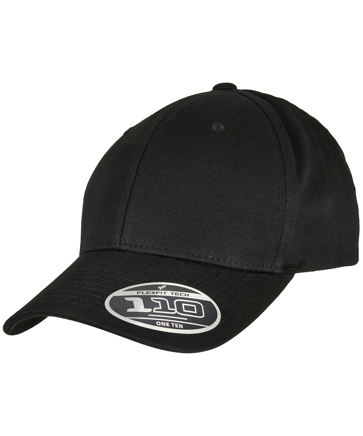 Flexfit by Yupoong Flexfit 110 organic cap in Black, front view