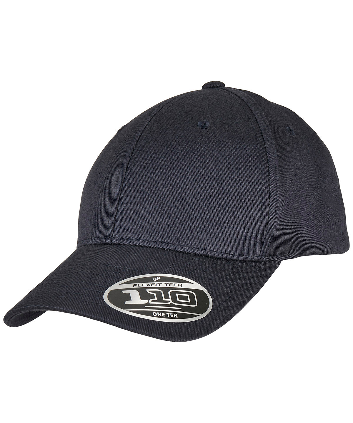 Flexfit by Yupoong Flexfit 110 organic cap in Dark Navy, front view