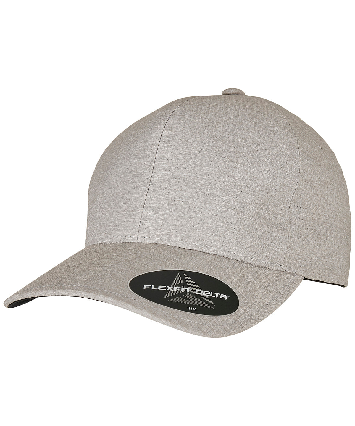 Flexfit by Yupoong Flexfit Delta carbon cap in Melange Silver, front view