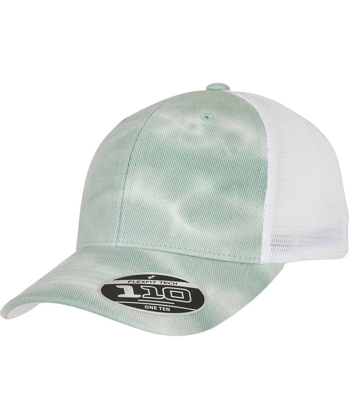 Flexfit by Yupoong 110 Flexfit Batik mesh cap in Mint, front view