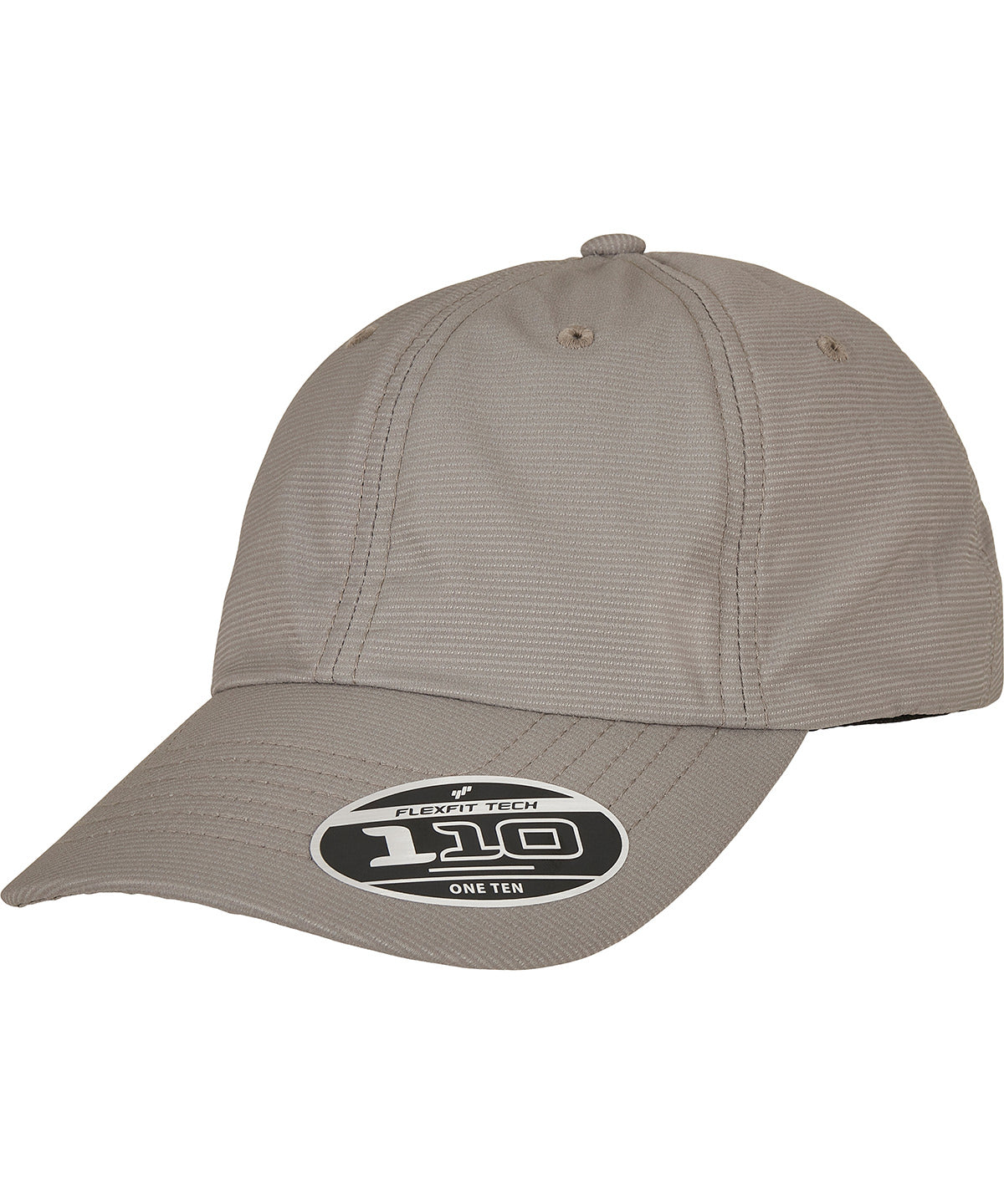Flexfit by Yupoong 110 Flexfit packable alpha cap in Grey, front view