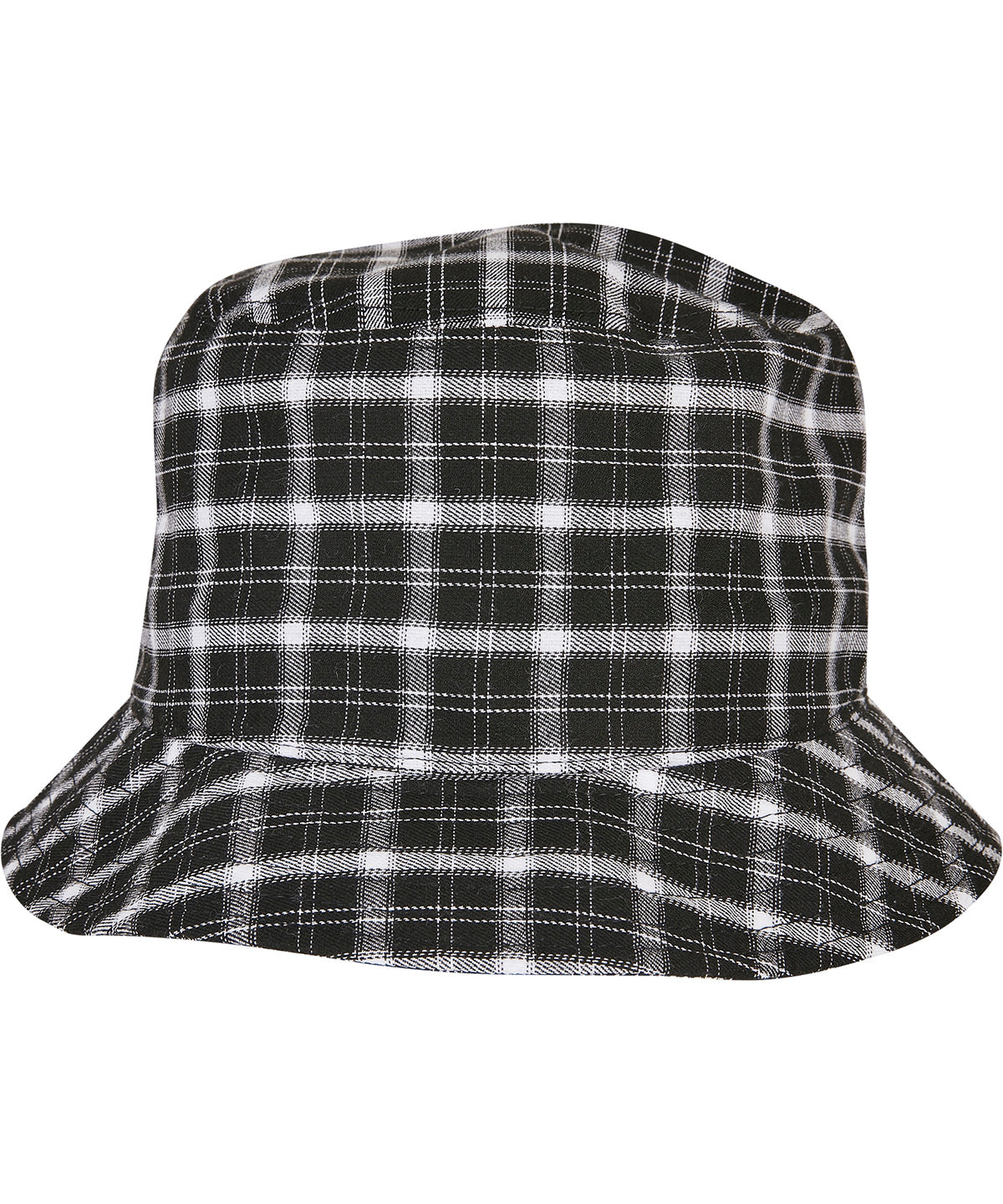 Flexfit by Yupoong Check bucket hat, lifestyle photo