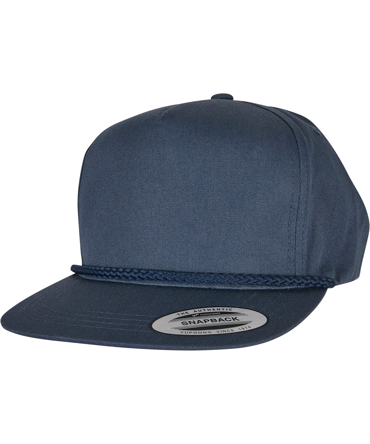 Flexfit by Yupoong YP Classics classic poplin golf cap in Navy, front view