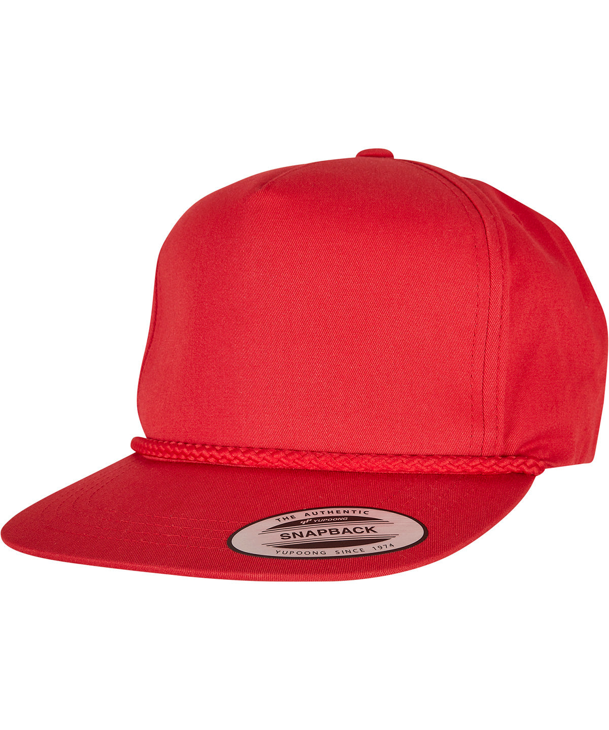 Flexfit by Yupoong YP Classics classic poplin golf cap in Red, front view