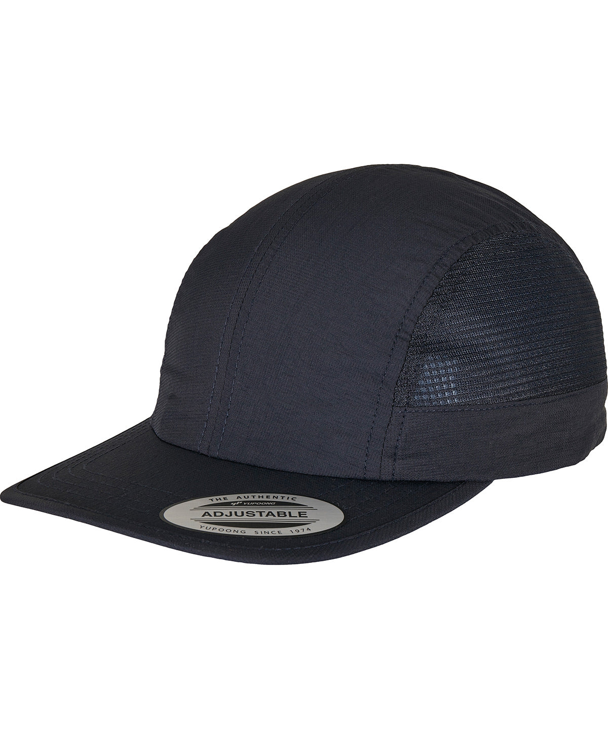 Flexfit by Yupoong Nylon snapback in Navy, front view